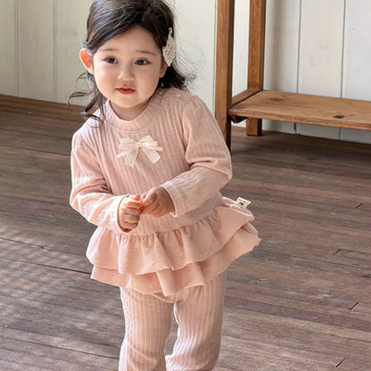 【BABY】スウィートリボンニットセットアップSK103708