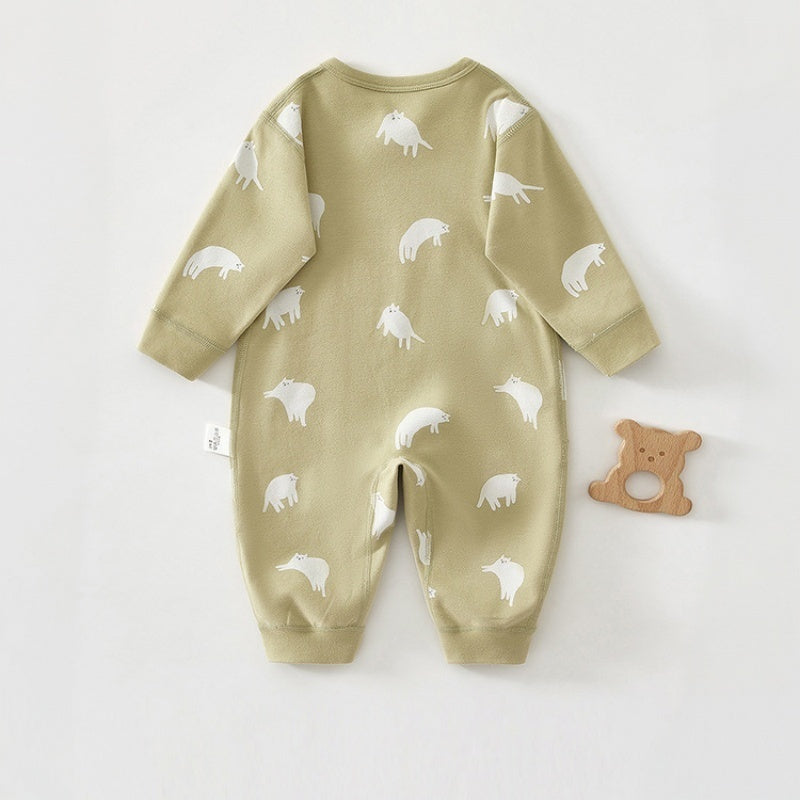 【BABY】カートゥーンプリントサイドオープンカバーオールSK107518