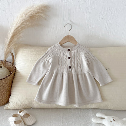 【BABY&KID】シンプルニットワンピースSK092713