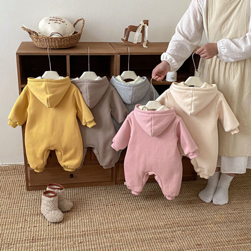 【BABY】冬新作アニマル刺繍カバーオールSK102909