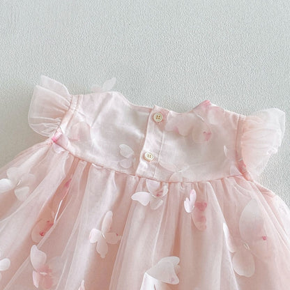 【BABY&KID】夏新作立体バタフライワンピースSK106112