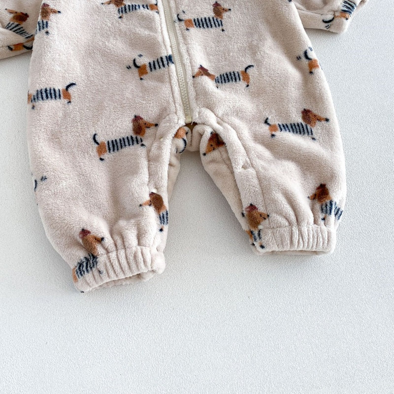 【BABY&KID】冬新作いぬリバーシブルボアカバーオールSK108501