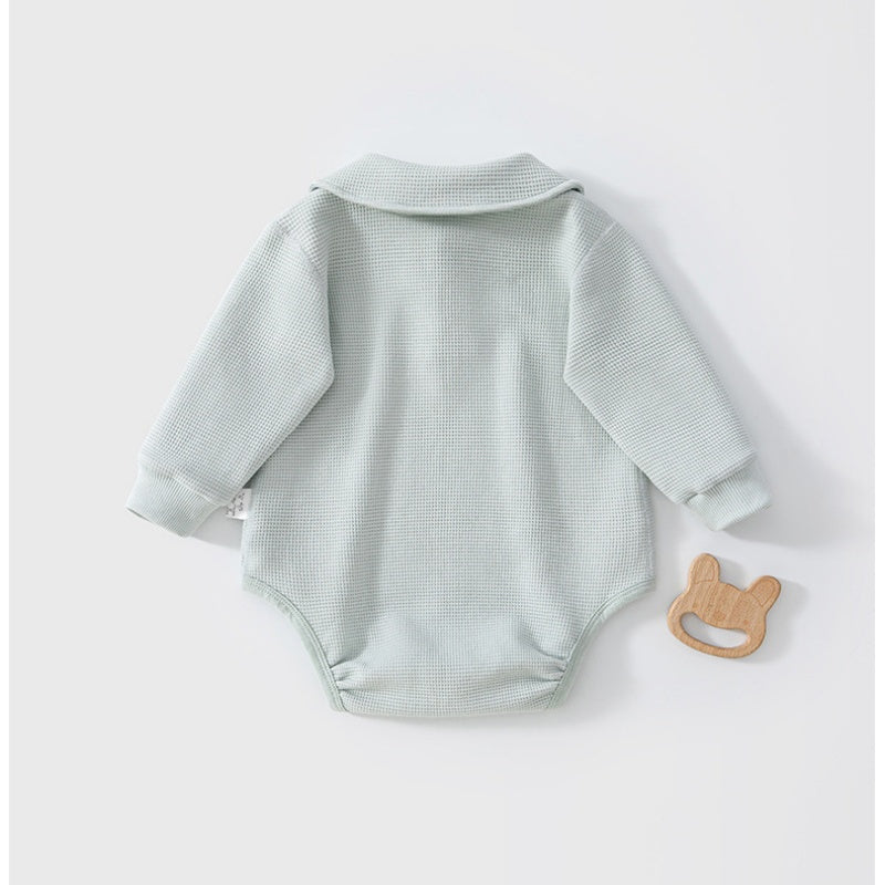 【BABY】ワッフル刺繍ロンパースSK107519