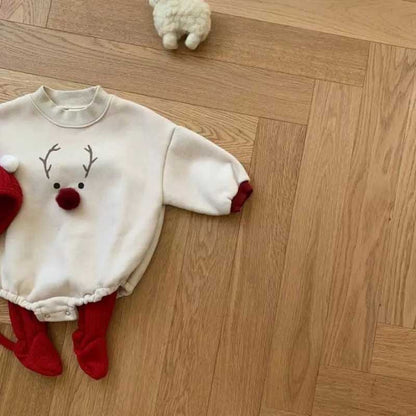 【BABY】トナカイプリントカバーオールSK102811