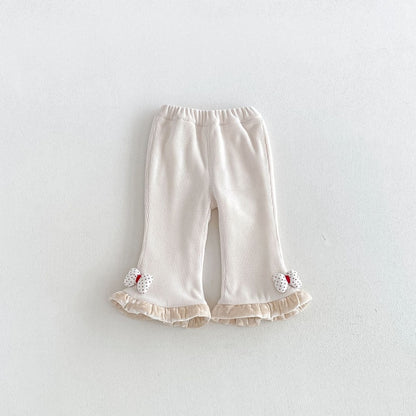 【BABY&KID】冬新作蝶結び裏起毛パンツSK108507