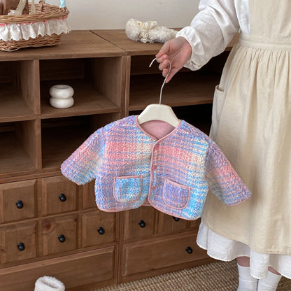 【BABY&KID】冬新作花柄、チェック中綿ジャケットSK102515