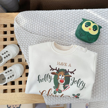 【BABY】クリスマス鹿カバーオールSK103201