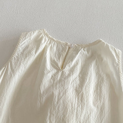 【BABY】夏新作蝶結びチュールノースリーブワンピースSK104520