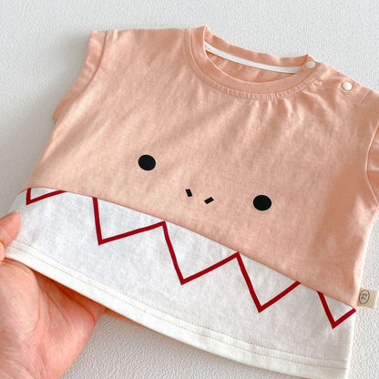 【BABY&KID】夏新作恐竜Tシャツ、デニムショートパンツSK105602