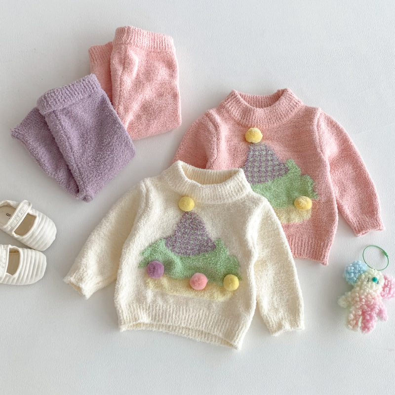 【BABY】クリスマスツリーふわもこセットアップSK101420