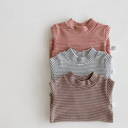【BABY】ハイネックボーダーtシャツSK100130