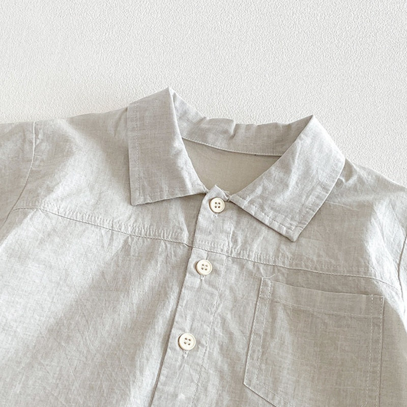 【BABY】夏新作韓国風シンプル無地セットアップSK104811