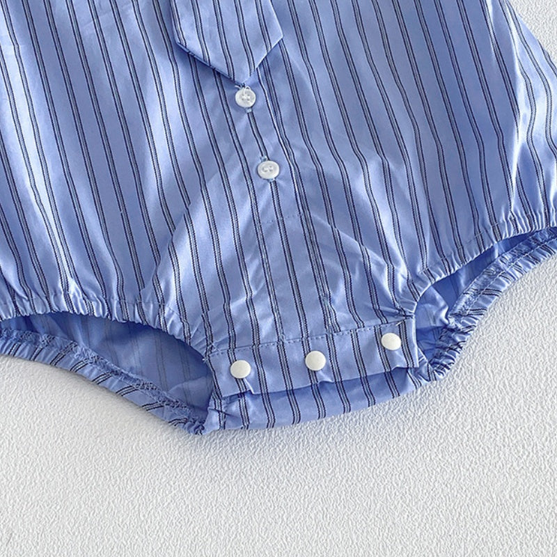 【BABY】夏新作ストライプロンパースSK104507