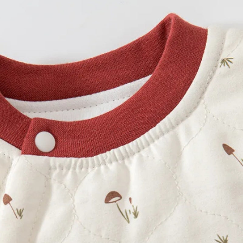 [BABY] New Winter Collection Cartoon All-Over Print Quilted Coverall SK108214