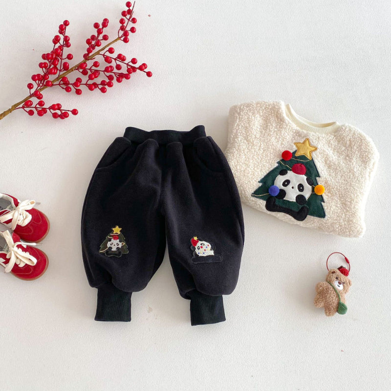 【BABY&KID】冬新作クリスマスツリーあったかパンツSK103019