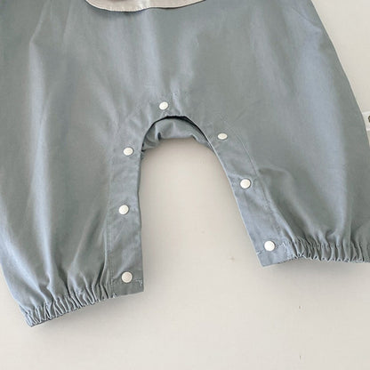 【BABY】大耳わんこサロペット、ブラックTシャツSK101909