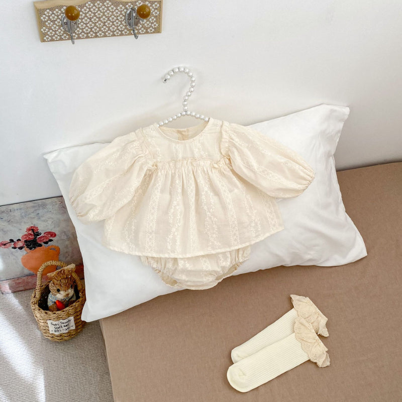 【BABY】花柄刺繍セットアップSK010205