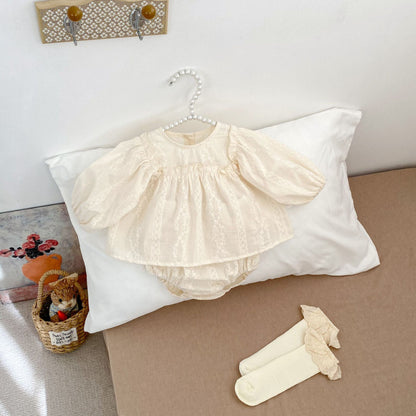【BABY】花柄刺繍セットアップSK010205
