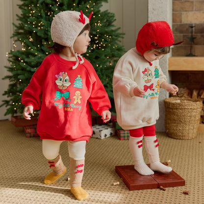 【BABY】キュートなクリスマス長袖トレーナーSK102827