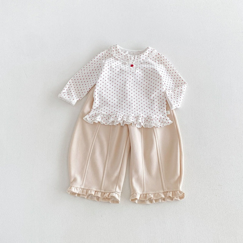 【BABY&KID】丸襟長袖トップスSK106616