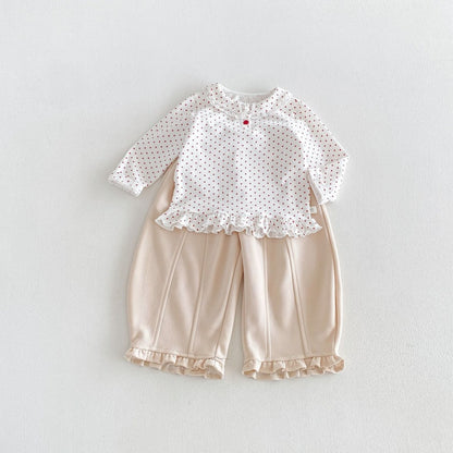 【BABY&KID】丸襟長袖トップスSK106616