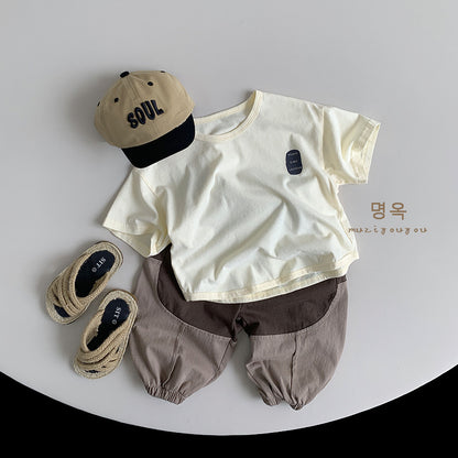 【BABY&KID】夏新作 英字がプリントされたTシャツSK080813