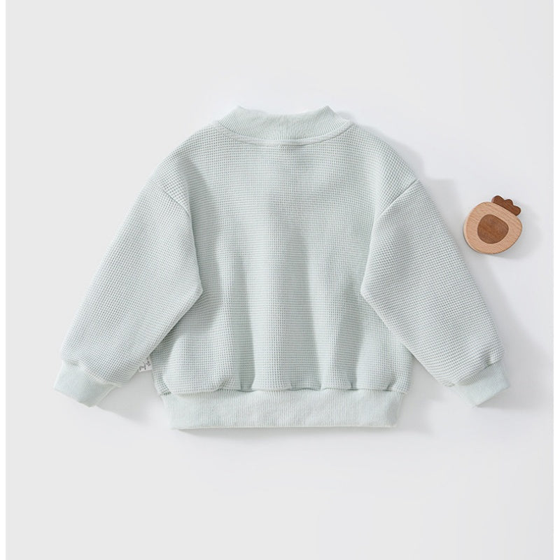 【BABY&KID】ワッフル刺繍ベースボールジャケットSK107529