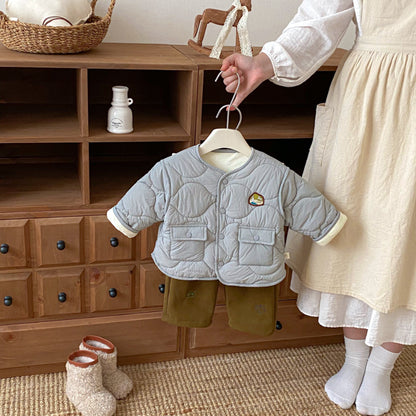 【BABY&KID】冬新作ワッペン付きあったかジャケットSK102529