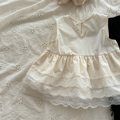 【BABY&KID】夏新作 レイヤードノースリーブトップスSK081533