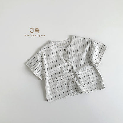 【BABY&KID】夏新作 韓国風ゆったりコットントップスSK080820