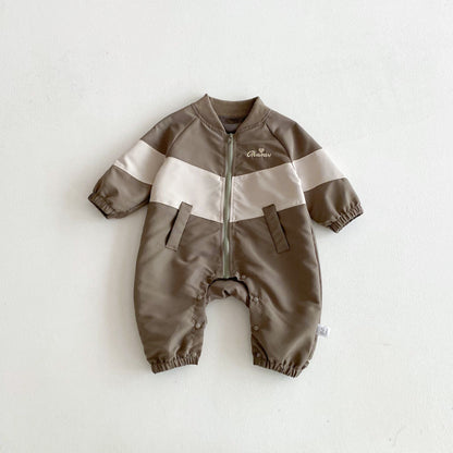 【BABY】ロゴ刺繍カバーオールSK102206
