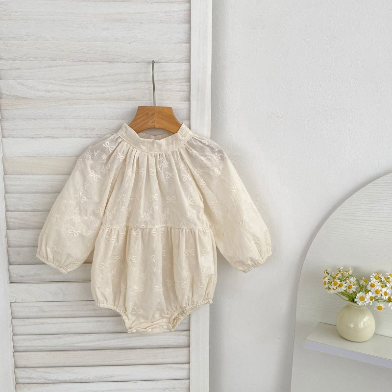 【BABY&KID】蝶結び刺繍ロンパース、ワンピースSK107915