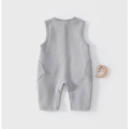 【BABY】カートゥーンポケットワッフルカバーオールSK107527