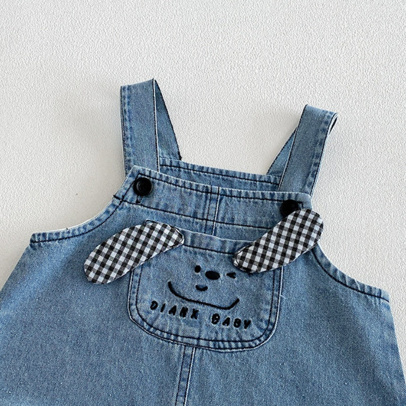 【BABY】夏新作カートゥーンサロペット＆無地TシャツSK105307