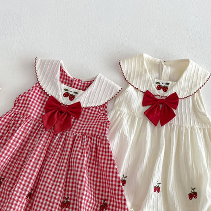【BABY&KID】夏新作 いちごチェックワンピースSK105210