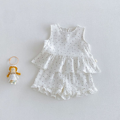 【BABY&KID】夏新作ハート、フラワーセットアップSK105911