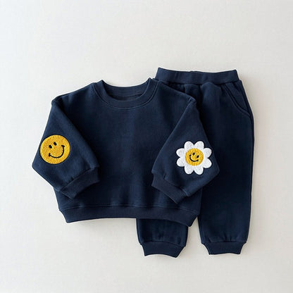 【BABY&KID】可愛い笑顔花柄セットアップSK030301