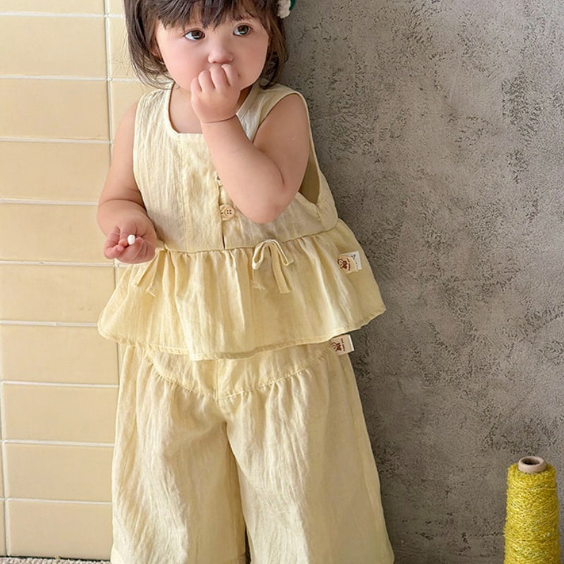 【BABY】夏新作蝶結びセットアップSK105320