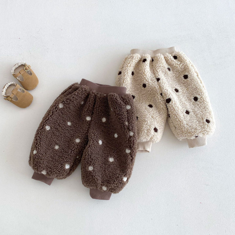 【BABY&KID】冬新作韓国風ドットあったかパンツSK103024