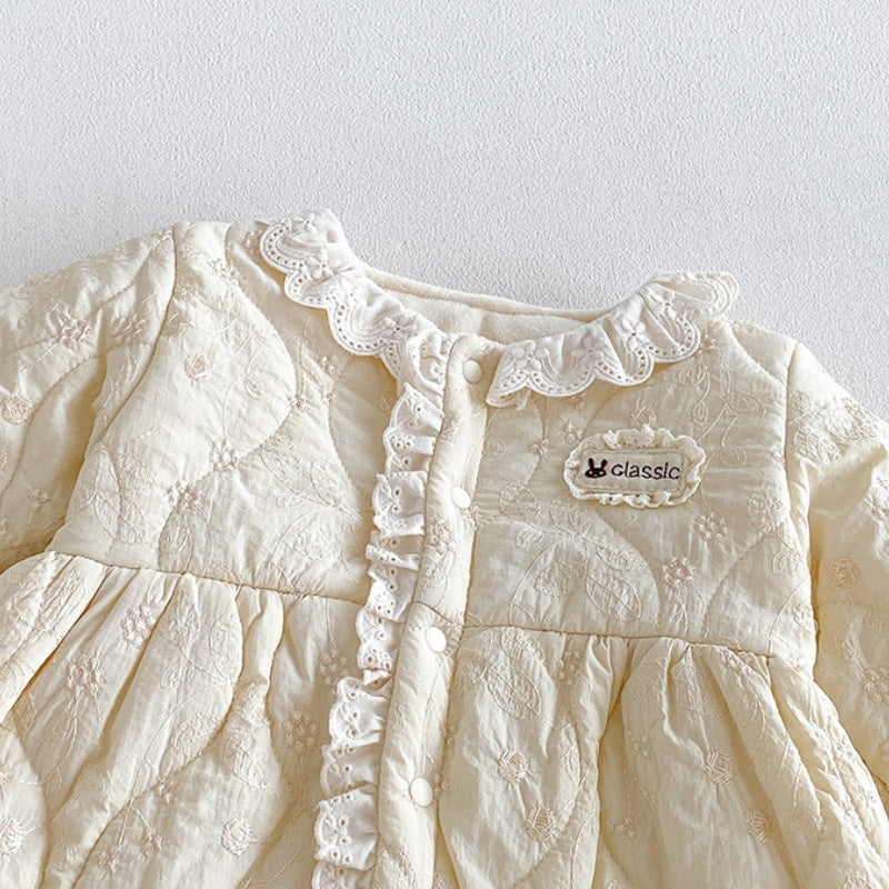 【BABY】冬新作刺繍裏起毛カバーオールSK108302