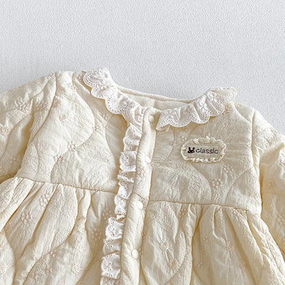 【BABY】冬新作刺繍裏起毛カバーオールSK108302