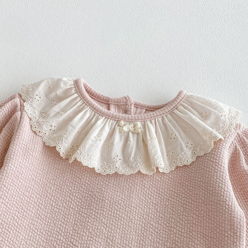【BABY&KID】レース襟セットアップSK100333
