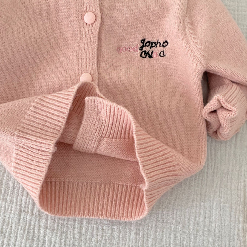 【BABY】英字刺繍カーディガン&パンツSK092908