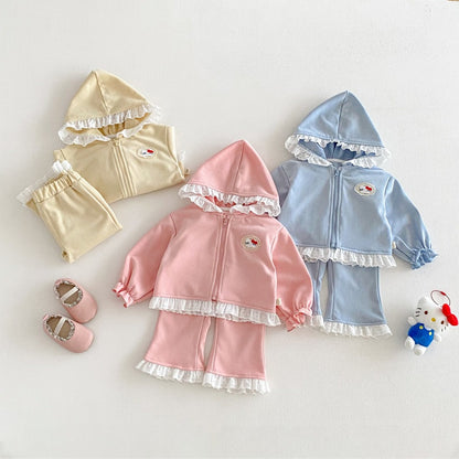 【BABY&KID】フード付きレースセットアップSK104314