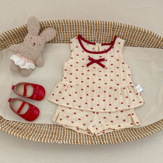 【BABY&KID】夏新作ハートセットアップSK105414