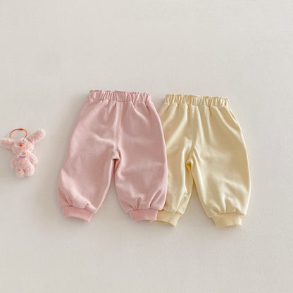 【BABY&KID】韓国風刺繍リラックスパンツSK103518