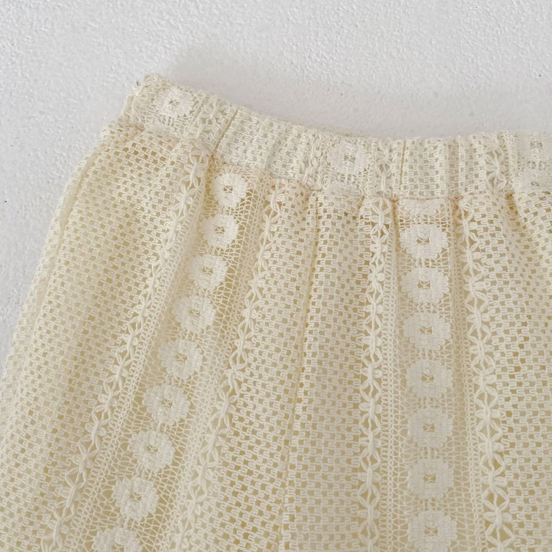 【BABY&KID】夏新作 透かし編みセットアップ、パンツSK104930