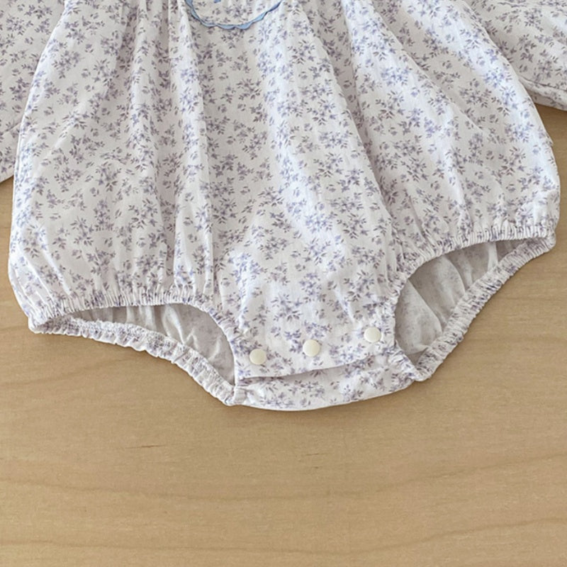 【BABY】小花柄コットンロンパースSK103409