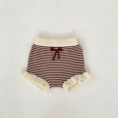 【BABY】フリルニットカーディガン、ショートパンツSK102513