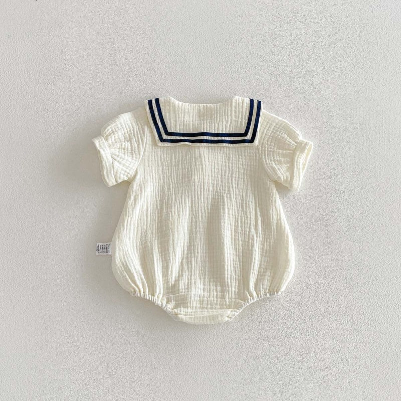 【BABY】夏新作コットンガーゼしぼ感ロンパースSK105809